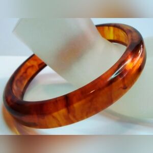 Vintage 50s Prystal Browns Bakelite Bracelet Cuff